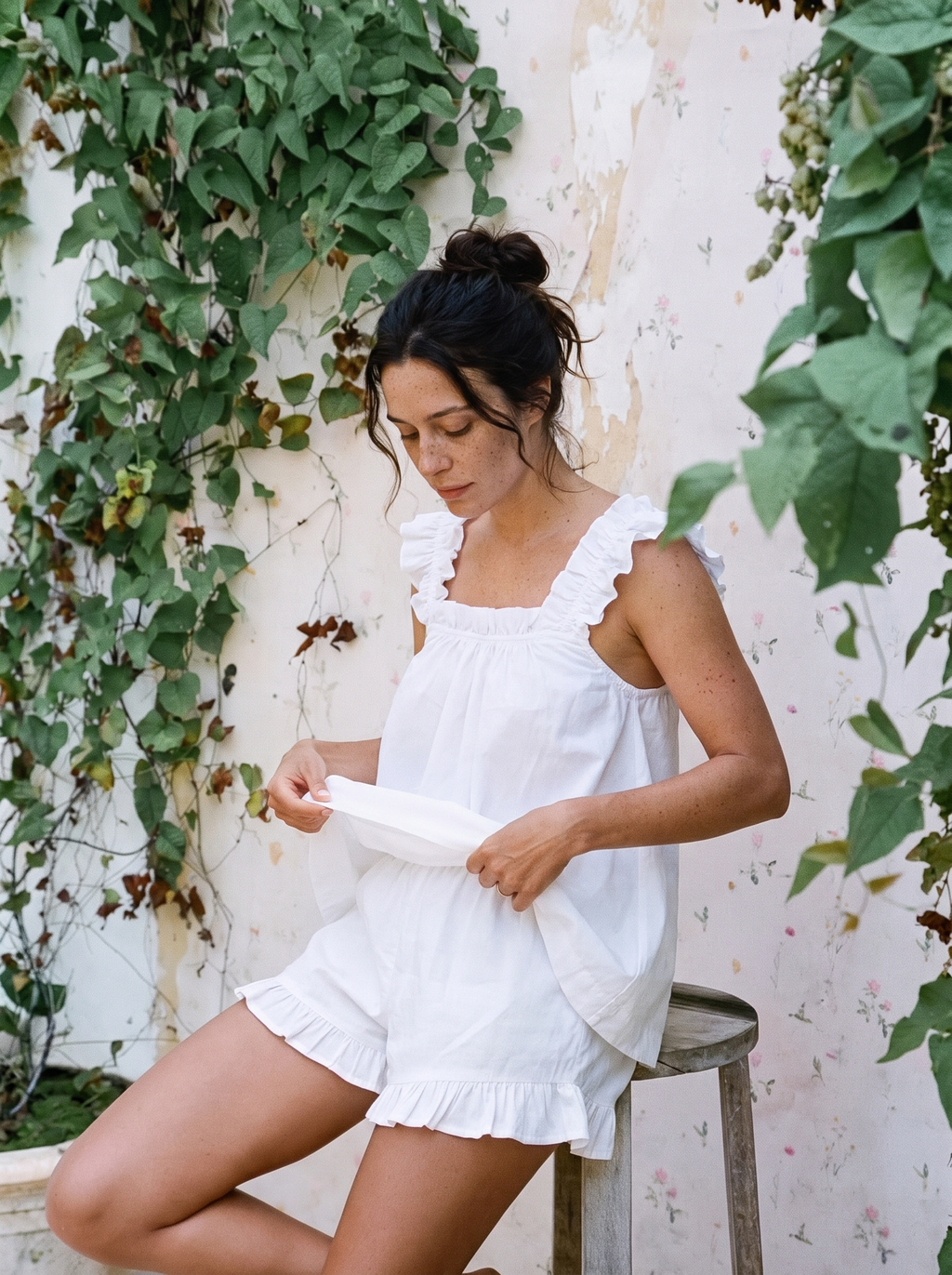 Juliet Sleep Set - White Washed Cotton