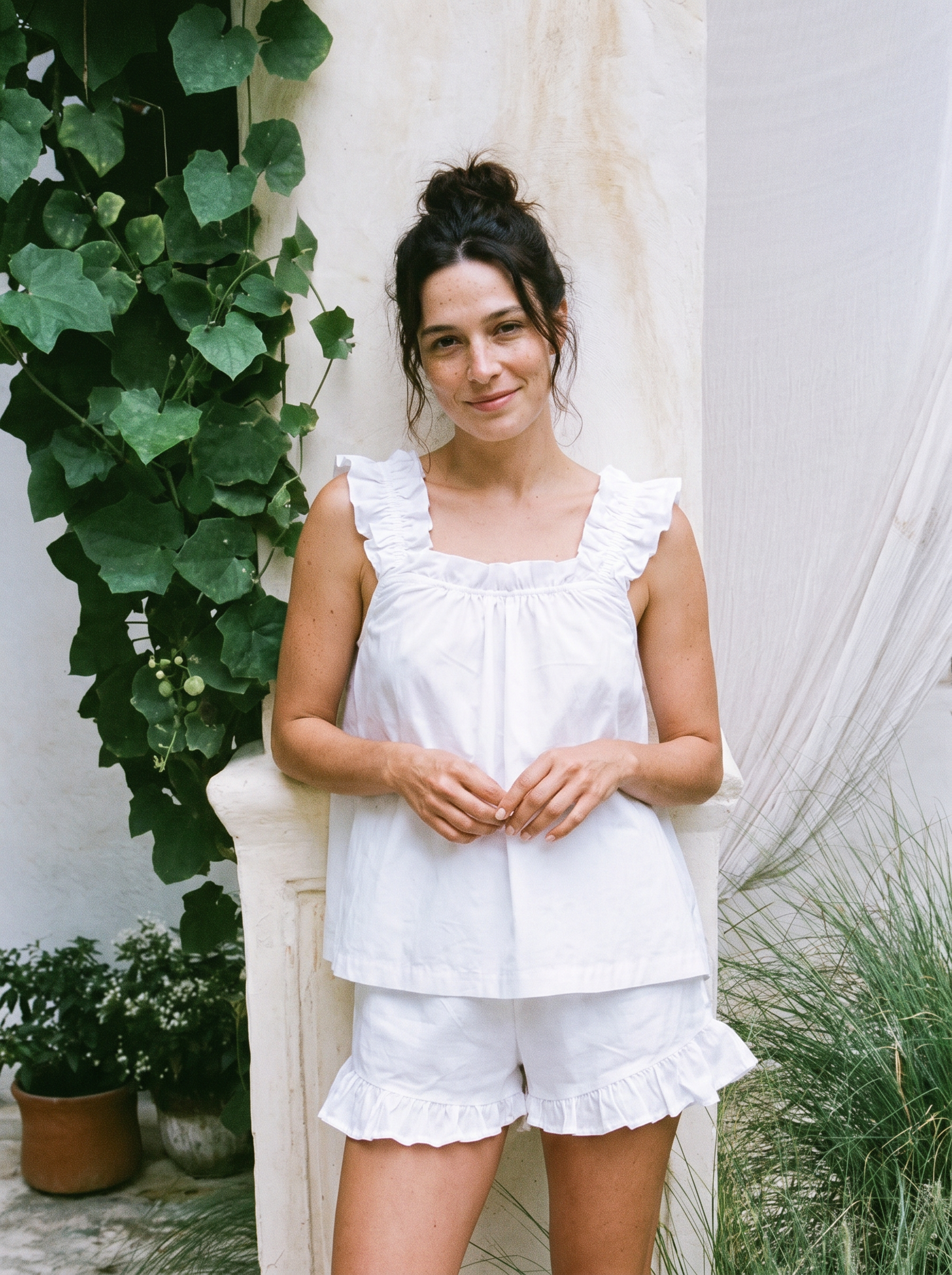 Juliet Sleep Set - White Washed Cotton