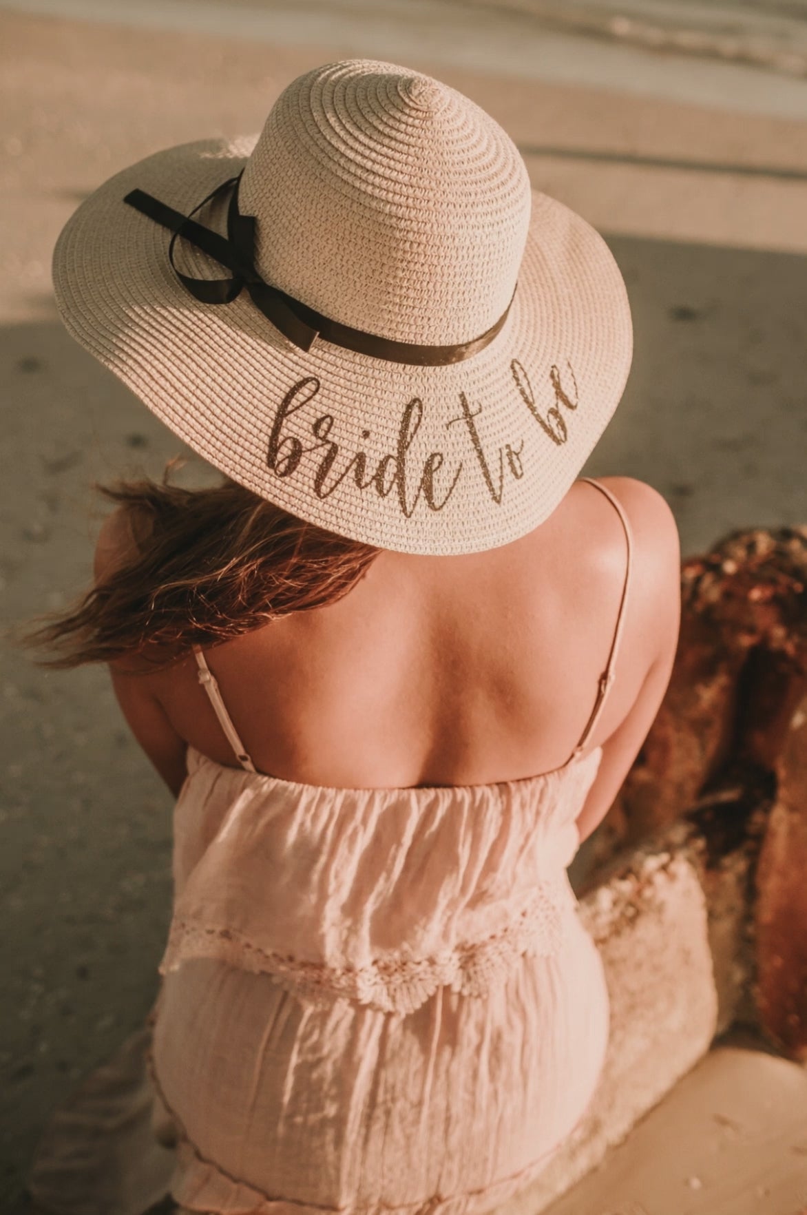 Personalised Floppy Sun Hat - bow