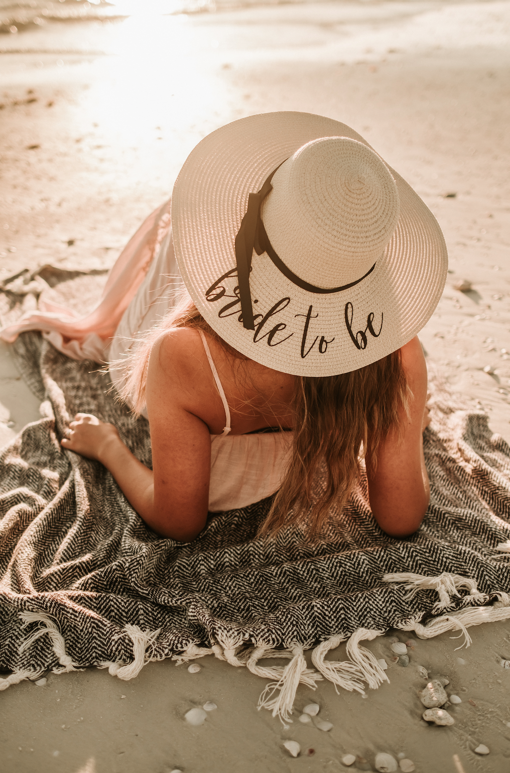 Personalised Floppy Sun Hat - bow